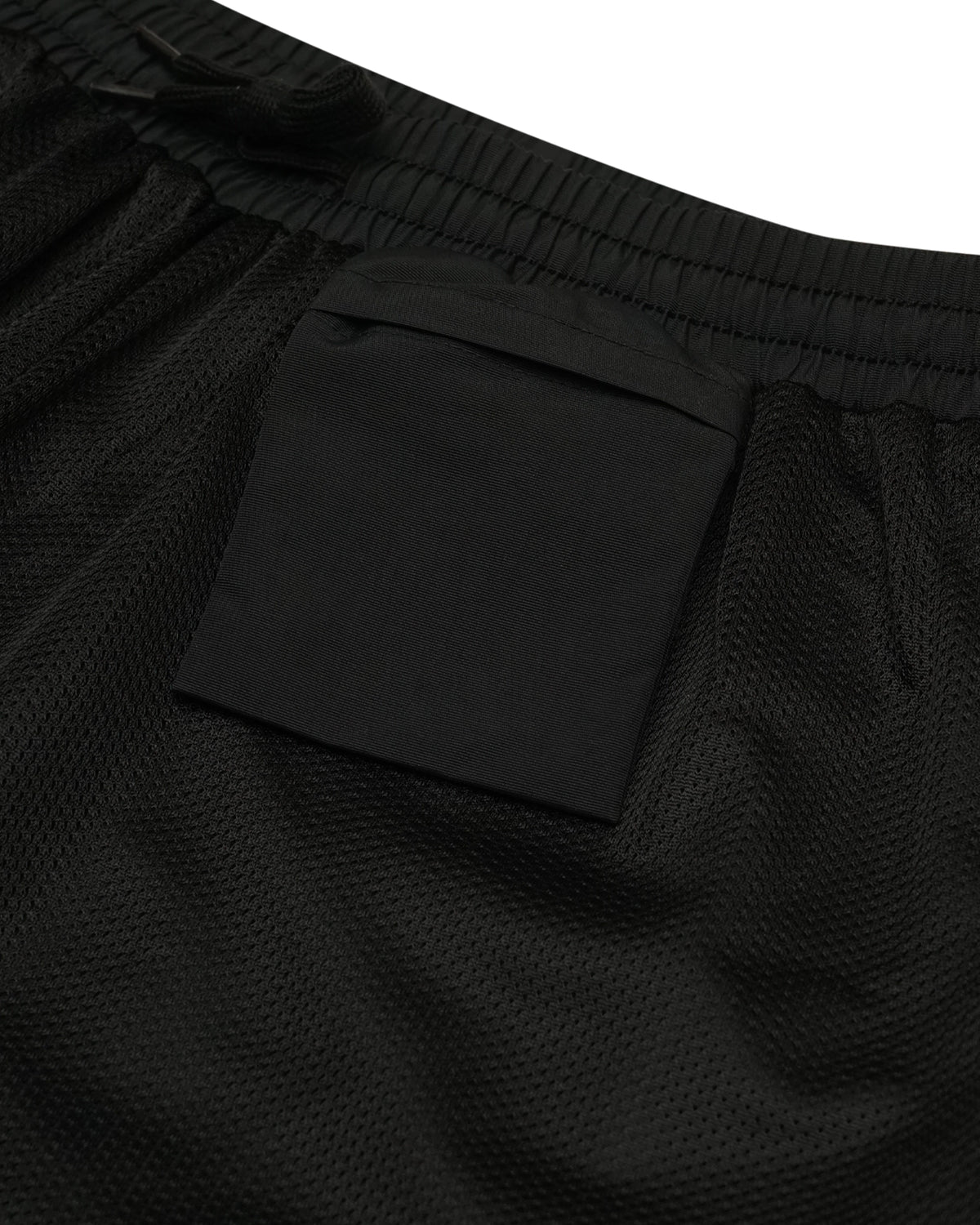 Black nylon pants Whynot Series inside pocket detail - tell them why not