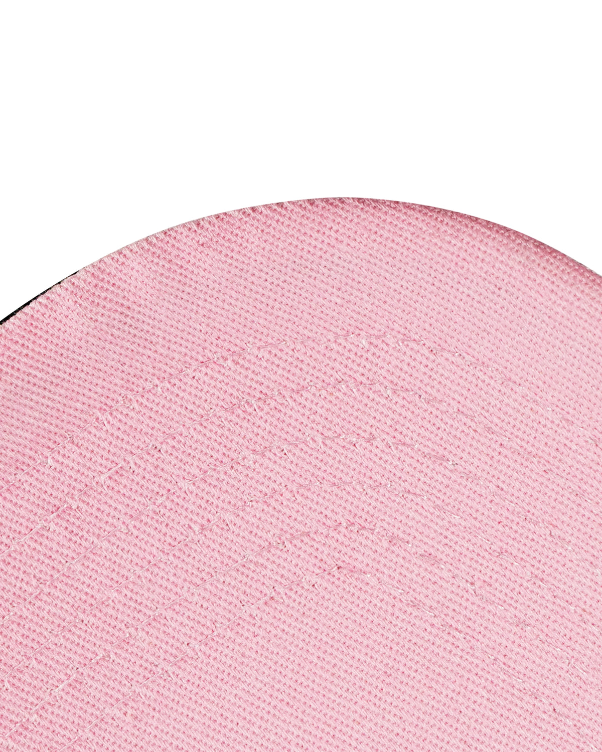 black snapback cap pink under visor detail - tell them why not