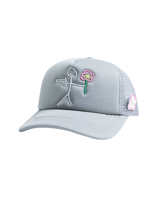 Casquette de camionneur avec logo noir