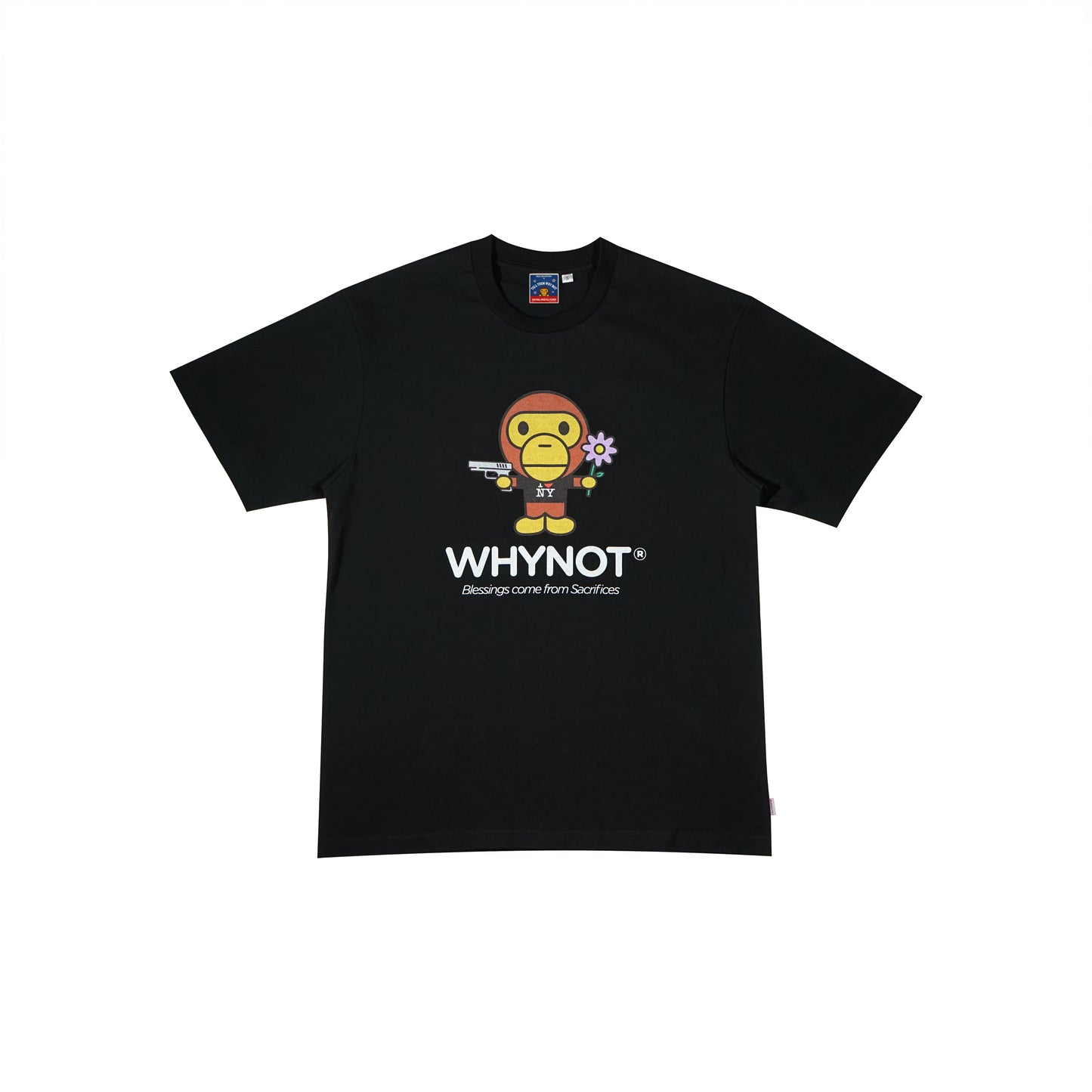 Cotton T-shirt Milo Black