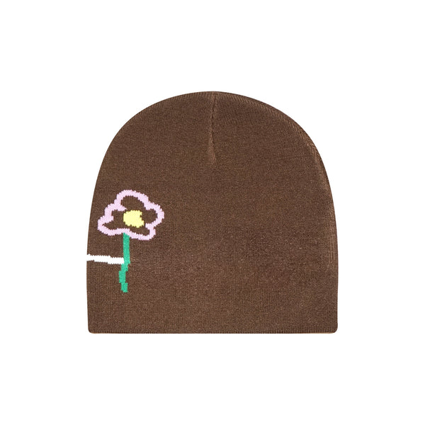 BEANIE LOGO BROWN