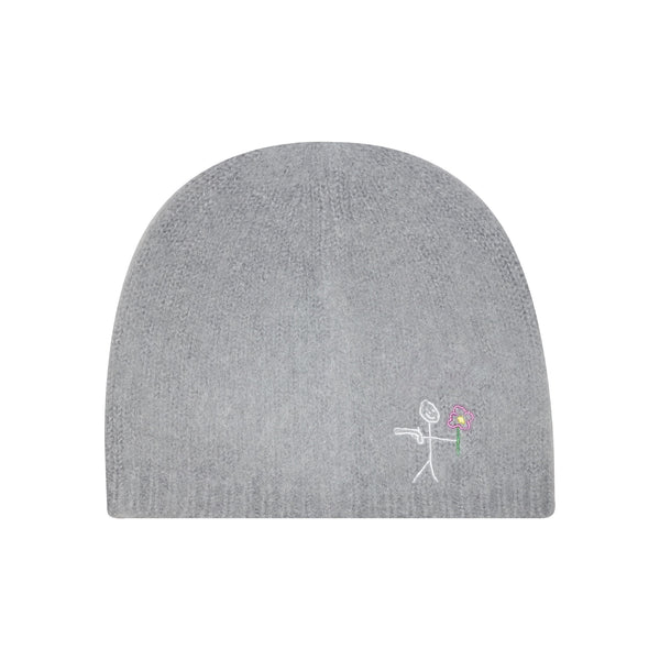 MOHAIR BEANIE GREY