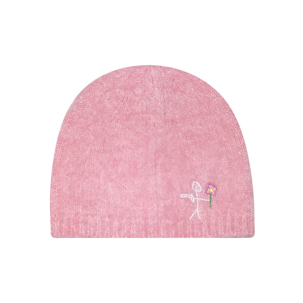 MOHAIR BEANIE PINK