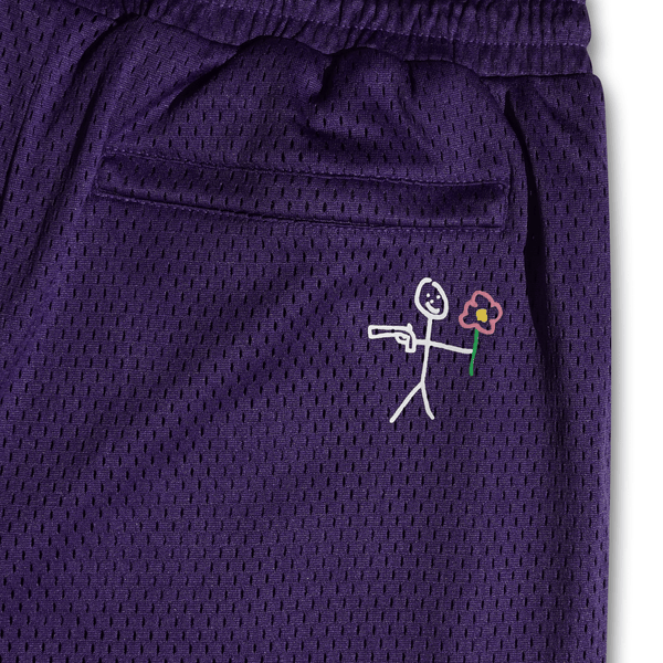 SHORT MESH NY PURPLE