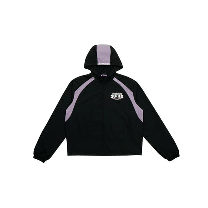 Black nylon jacket Whynot Series front view - tell them why not