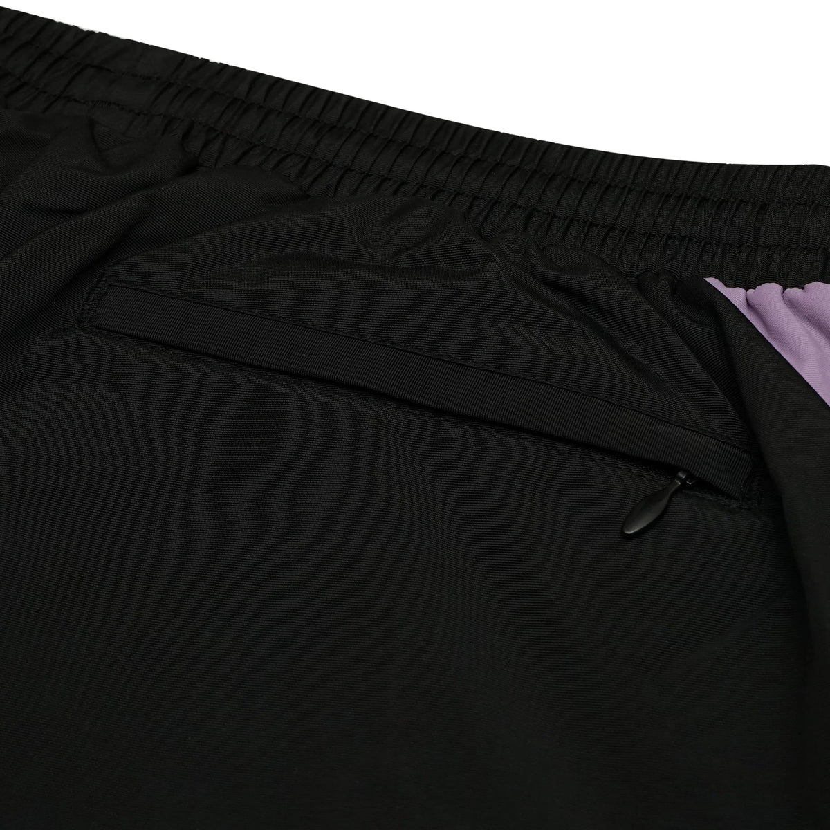 Black nylon pants Whynot Series back pocket view detail - tell them why not