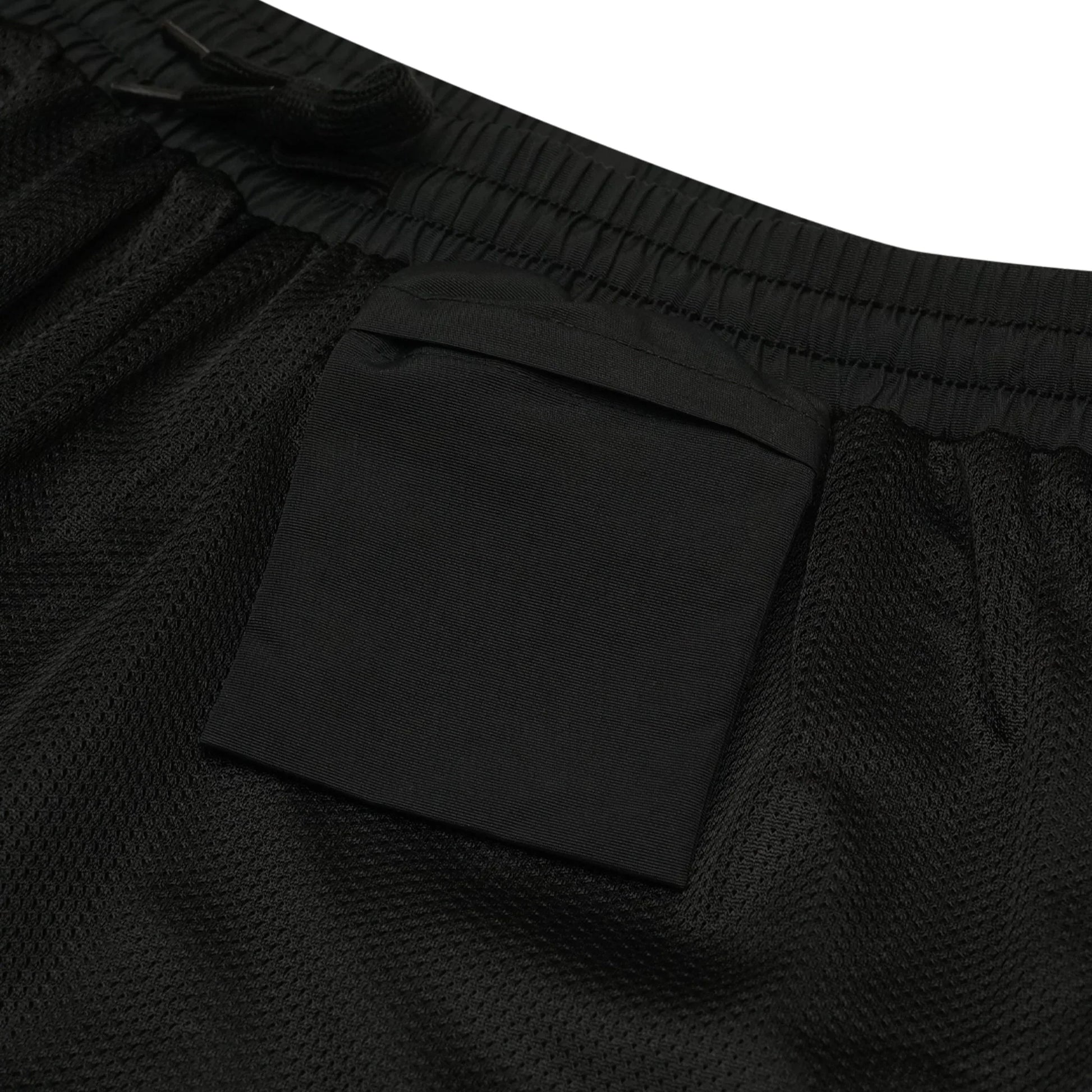 Black nylon pants Whynot Series inside pocket detail - tell them why not