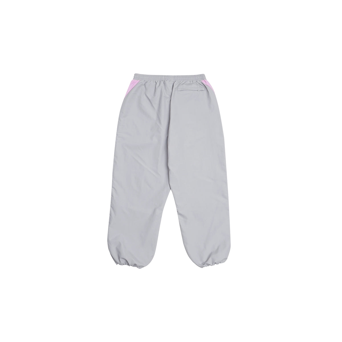 Grey nylon pants Whynot Series back cinched view - tell them why not