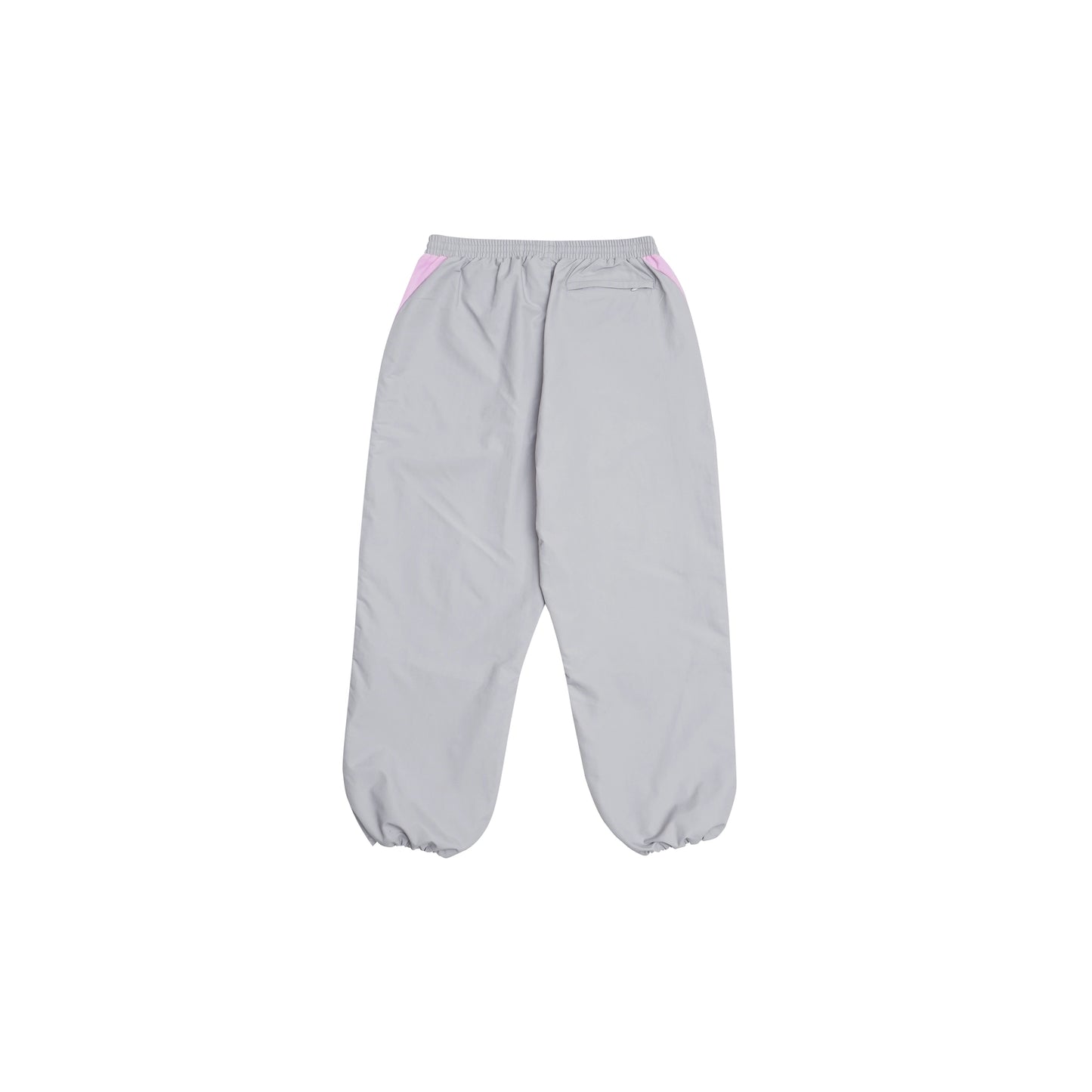 Grey nylon pants Whynot Series back cinched view - tell them why not