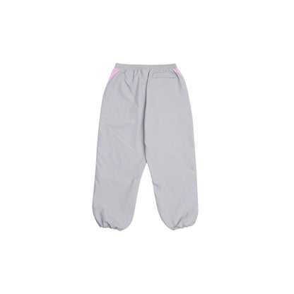 Grey nylon pants Whynot Series back cinched view - tell them why not