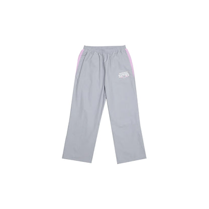 Grey nylon pants Whynot Series front view - tell them why not