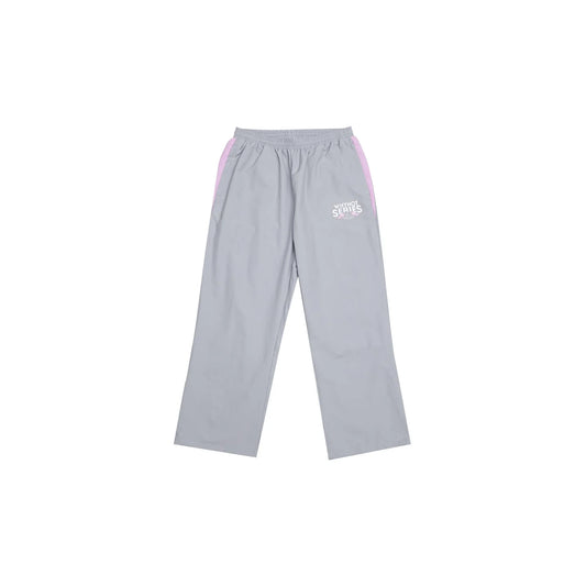 Grey nylon pants Whynot Series front view - tell them why not