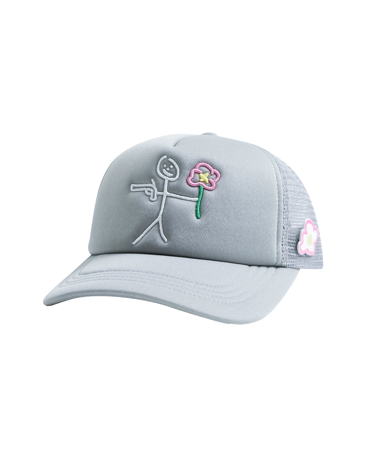 Trucker Hat Logo Grey