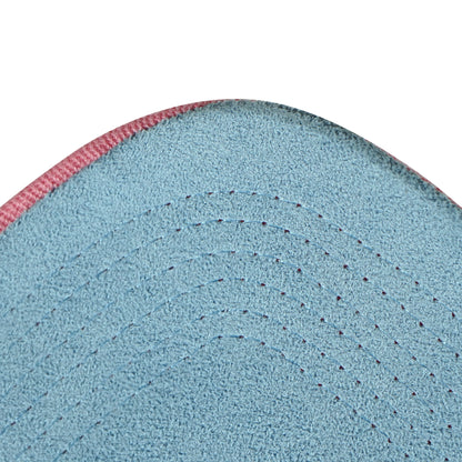 Pink snapback cap blue velvet under visor detail - tell them why not