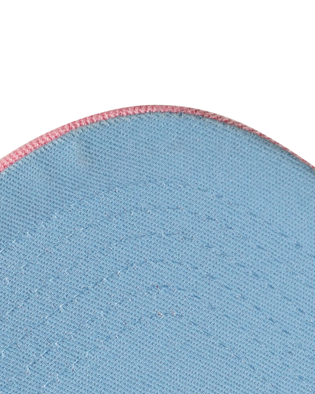 Pink snapback cap blue under visor detail - tell them why not