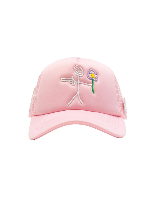 Casquette de camionneur avec logo noir