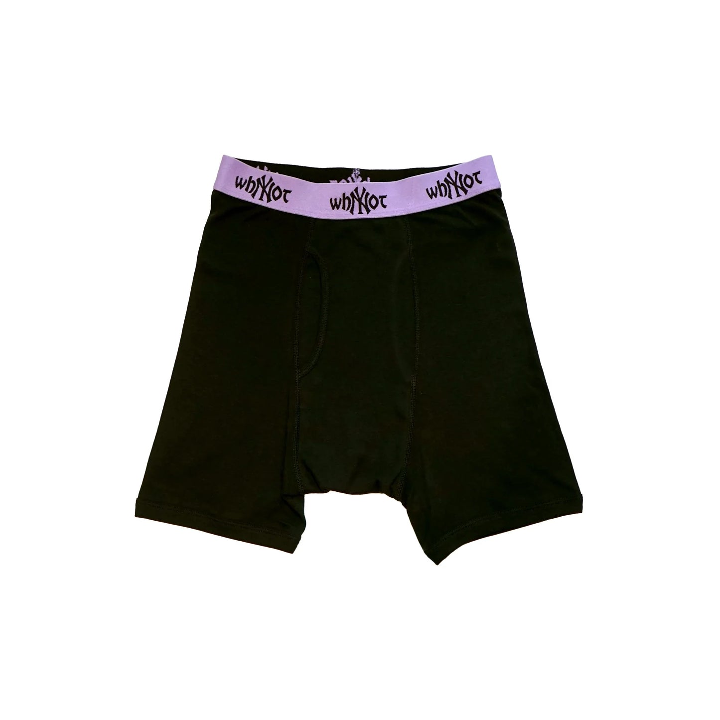 Purple NY boxer shorts product view - tell them why not