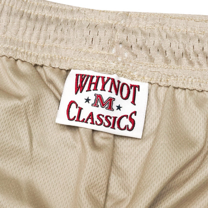 sand mesh stickman shorts label detail - Tell Them Why Not 
