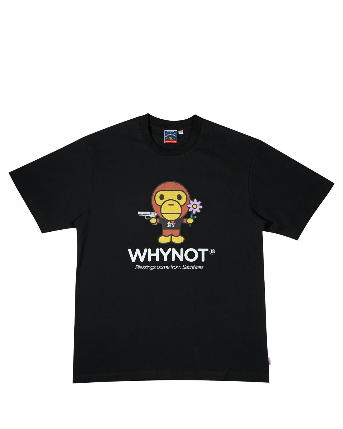 Cotton T-shirt Milo Black