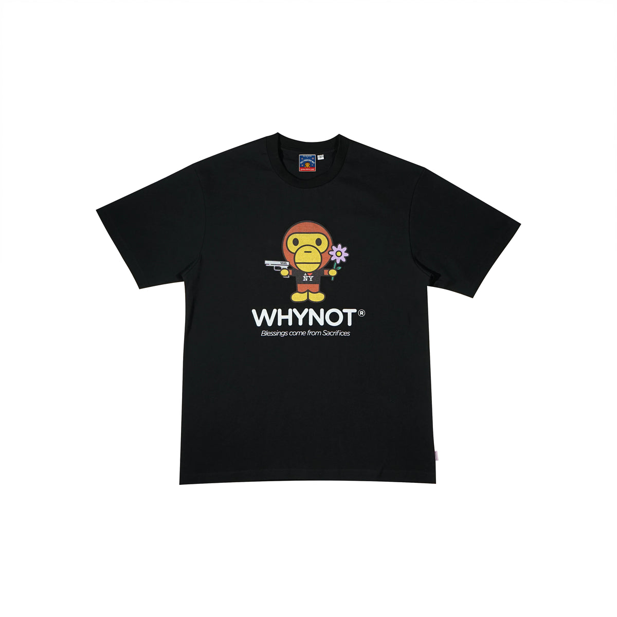 Cotton T-shirt Milo Black